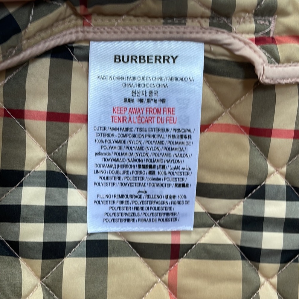 Burberry Pink Quilted Jacket - Picture 7 of 12